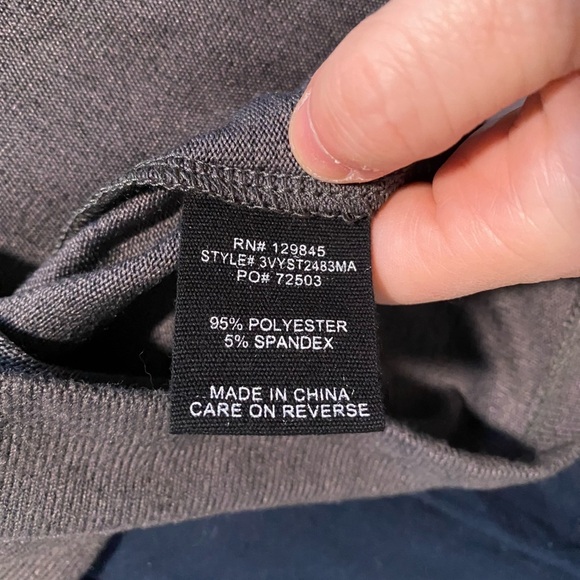 MAX + ASH Charcoal Grey Knit Keyhole Mini Dress Tunic - Picture 4 of 7